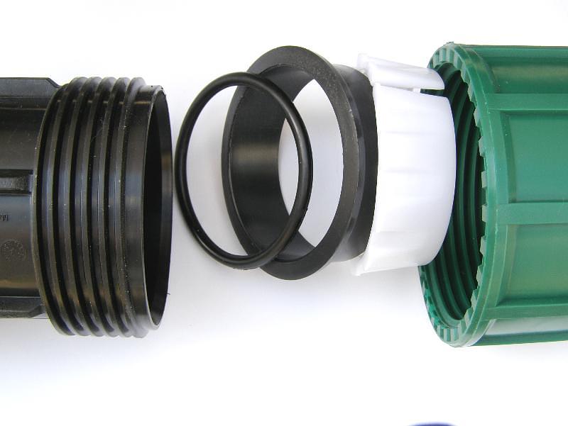 Тройник ПНД 75x2x75 с внутренней резьбой компрессион. фото 3