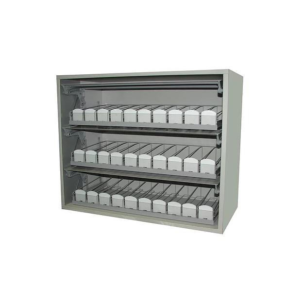 Сигаретный шкаф-диспенсер Эконом ШДЛМ 3-10/330 металл/дерево фото 1