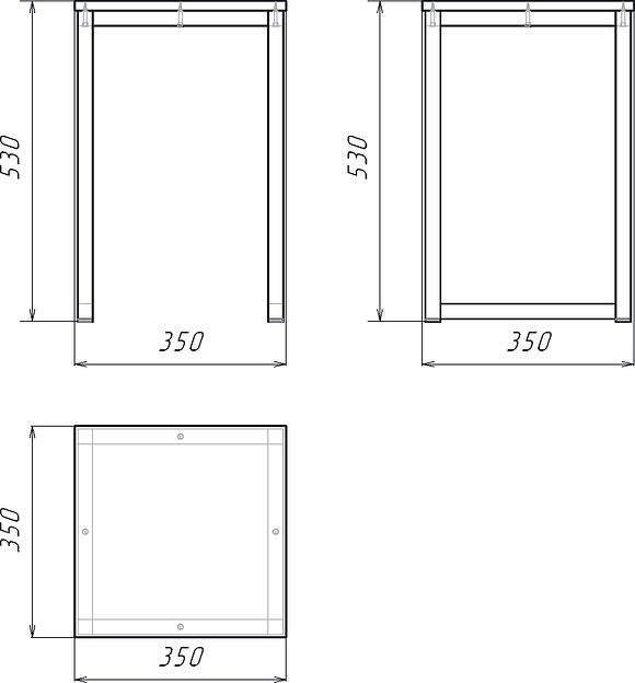 Табурет кухонный Sanvut 350х350х470 мм ОПТ фото 4