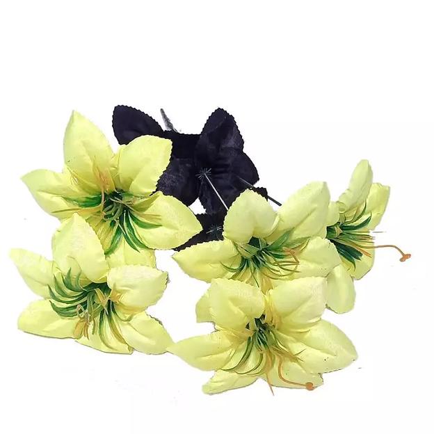 Букет с клематисами 5 голов 38см 432-708 фото 3