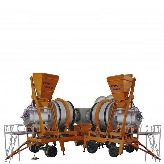 Мобильный асфальтобетонный мини-завод QLB-80 (80 т/ч) фото 1
