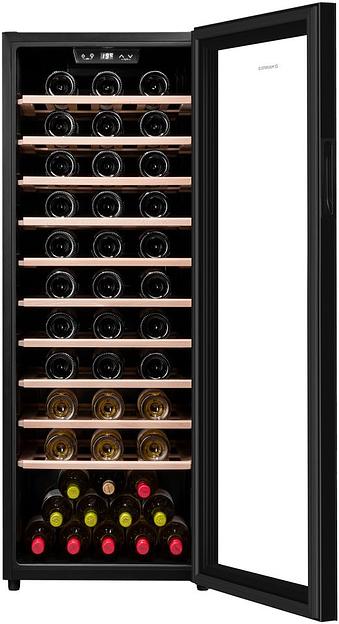 Винный шкаф Maunfeld MFWC-201S84 1-нокамерн. черный глянц. фото 3