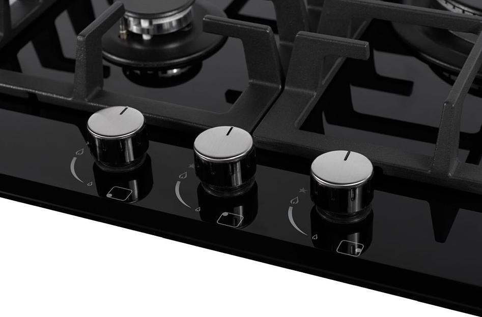 Газовая варочная поверхность Weissgauff HGG 451 BFh черный фото 2