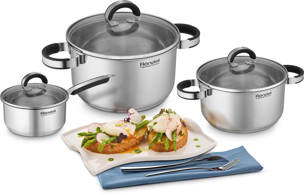 Ковш Rondell Brando RDS-1803 1.3л. d=16см (с крышкой) фото 7