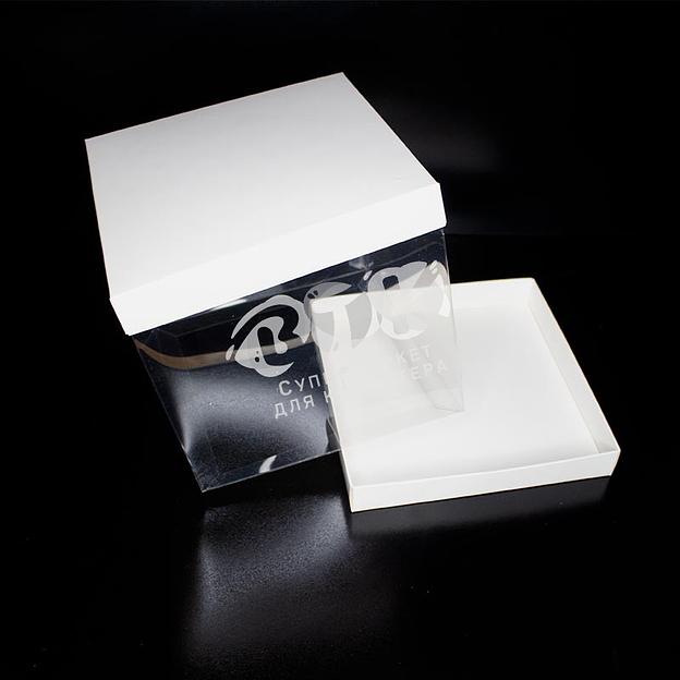 Упаковка для торта прозрачная 235х235х220 мм  фото 3