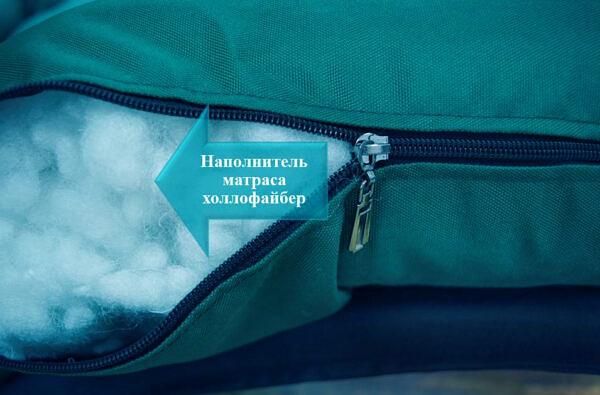 Подвесной диван «Комфорт» черный и темно-зеленый фото 5