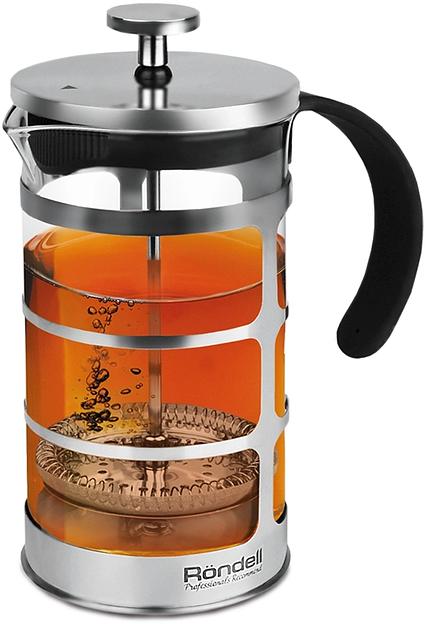 Френч-пресс Rondell Bond RDS-708 0.6л стальной/черный фото 1