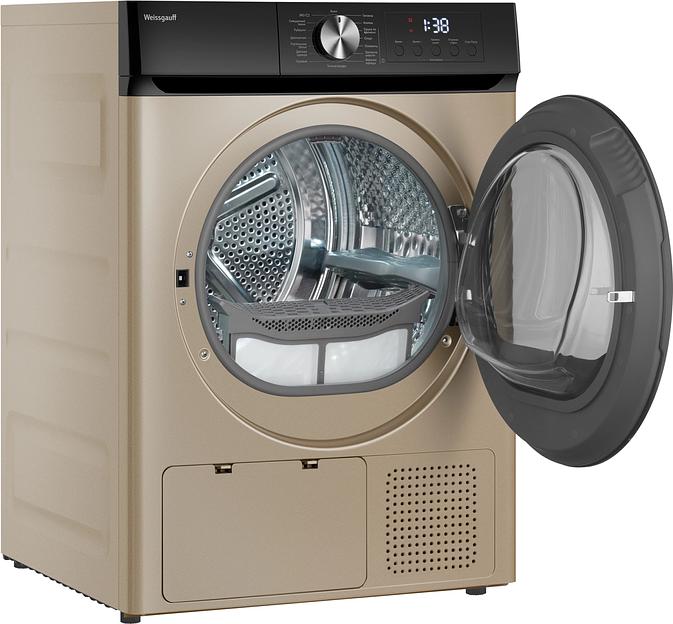 Сушильная машина Weissgauff WD 6010 Heat Pump макс.загр.:10кг золотистый (434771) фото 5