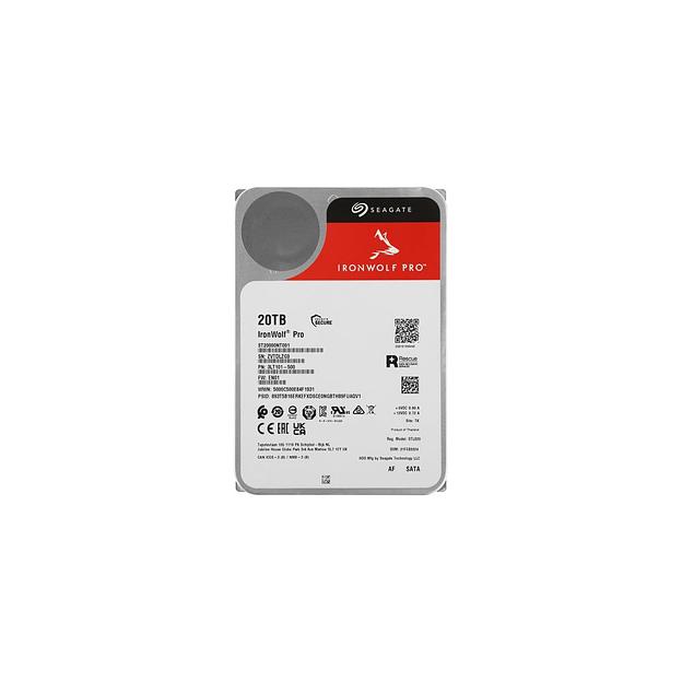 Жесткий диск Seagate Ironwolf Pro ST20000NT001, 20ТБ, HDD, SATA III, 3.5" фото 1