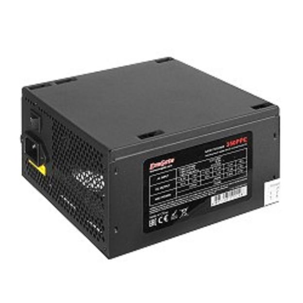 Exegate EX260637RUS Блок питания 350W Exegate 350PPE, ATX, black, APFC, 12cm, 24p+4p, PCI-E, 5*SATA, 3*IDE, FDD фото 1