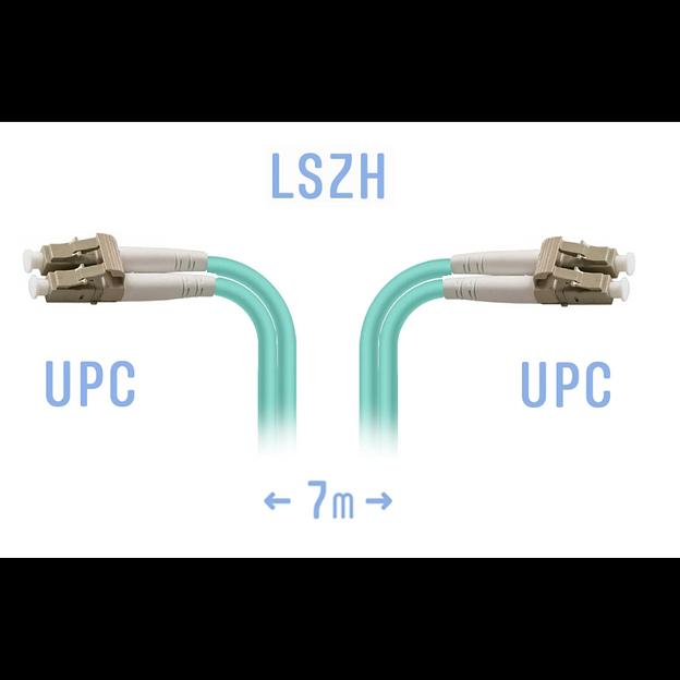 Патчкорд оптический B-Optix LC/UPC MM Duplex 7 метров фото 1
