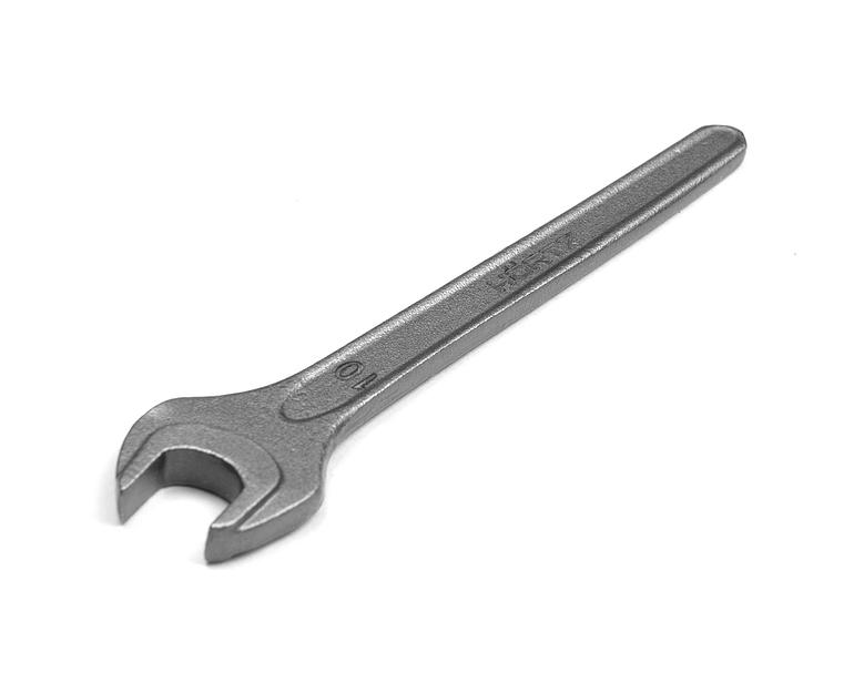 Ключ гаеч. рожковый одност. 10 длинная ручка HOR с поверкой фото 2