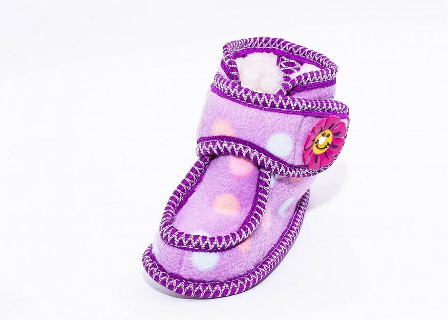 Пинетки на подошве с мехом Сандра р-р.100-140 фото 2