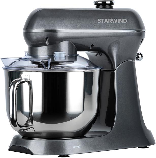 Миксер планетарный Starwind SPM4171 1200Вт серебристый фото 2