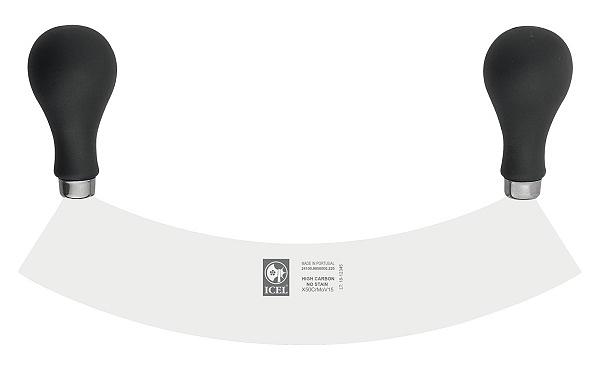 Нож для овощей 220 мм. с двумя ручками, черный PRACTICA Icel /1/ фото 1