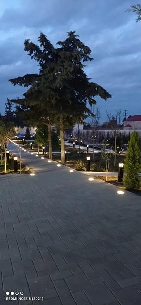 Набор уличных светодиодных Led тротуарных светильников для брусчатки из 2х шт., 100х100 мм, белый холодный фото 4