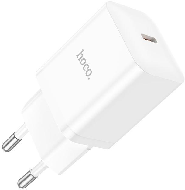 Сетевое зар./устр. Hoco N27 White 20W (PD+QC+AFC) USB-C белый фото 1