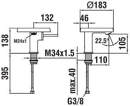Смеситель для раковины с донным клапаном Laufen Kartell 3.1133.1.004.111.1 фото 3