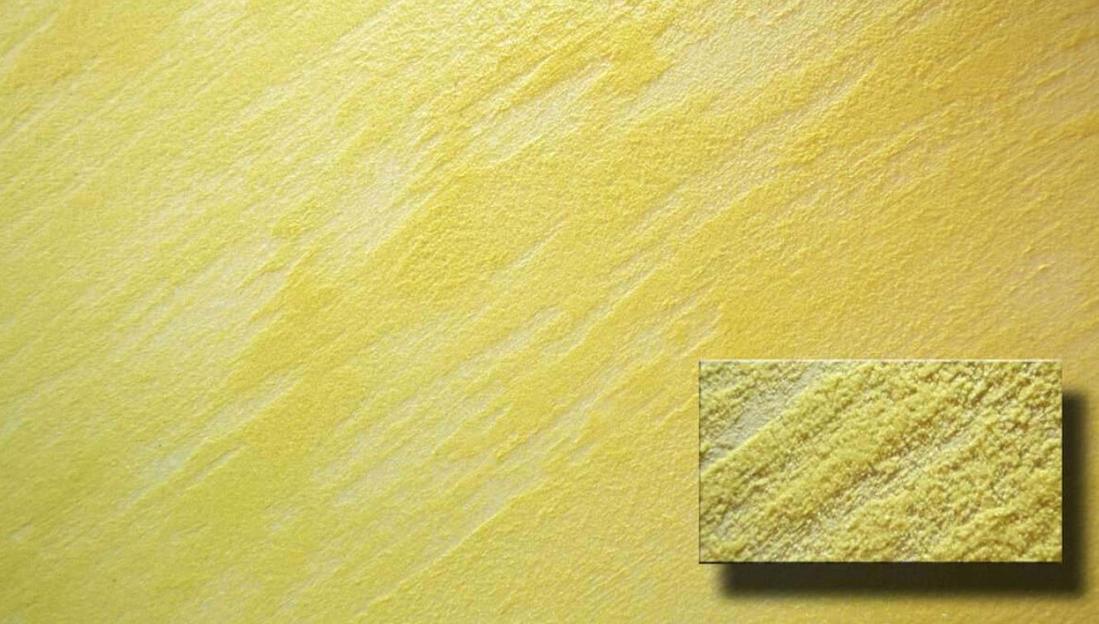 Лак (покрытие) декоративное Bauramix «Sahara» желтый 2 кг ОПТ фото 2