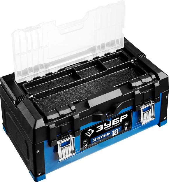 Ящик ЗУБР Профессионал "СПУТНИК-18" (38153-18) для инструмента металлический фото 3
