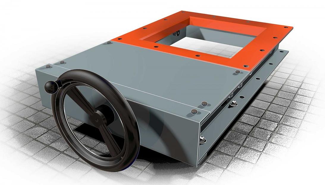 Шиберная заслонка (ножевой затвор) фото 2