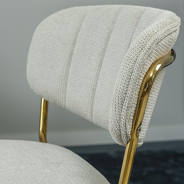 Стул барный Eirill, шенилл, серый фото 10