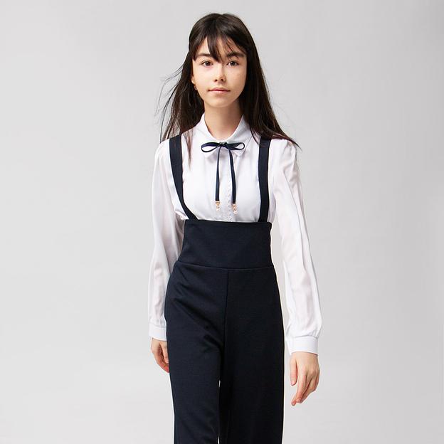 Брюки для девочки Соль&Перец тёмно-синий, арт.SP7-762 ОПТ фото 2