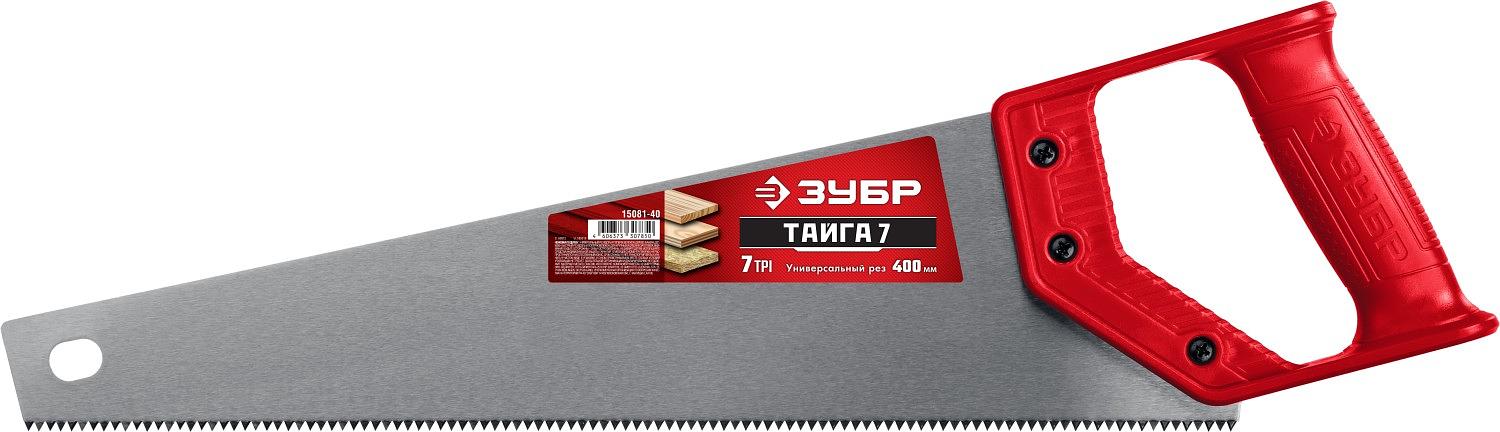 ЗУБР Тайга-7, 400 мм, универсальная ножовка (15081-40) фото 1
