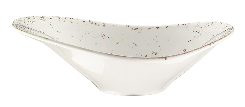 Салатник овальный 270*190 мм. 750 мл. h=74/85 мм. Грейн /1/6/ фото 1