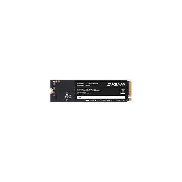 SSD накопитель Digma Mega P5 DGSM3256GP53T 256ГБ, M.2 2280, PCIe 3.0 x4, NVMe, M.2, rtl фото 1