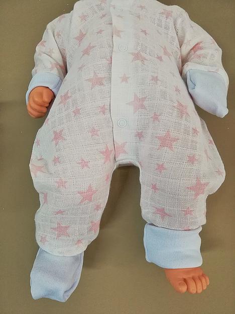 Комбинезон для малышей «Её малышество» из муслина, 2148Кбр, бело-розовый, опт фото 2