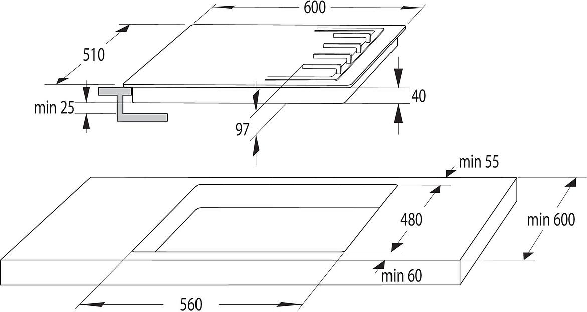 Газовая варочная поверхность Gorenje Essential GTW641AKB черный фото 5