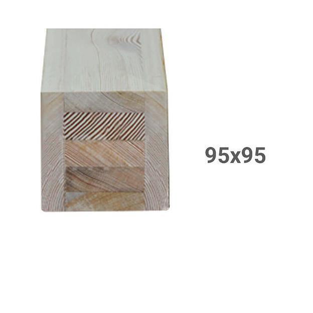 Столб 95×95 экстра из лиственницы клееный ОПТ фото 1