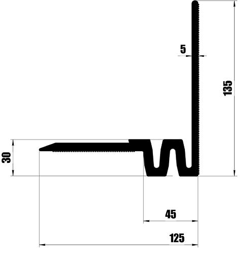 Прижимная угловая гидрошпонка Litaproof PRK-C 60 для деформационных швов зданий и паркингов фото 1