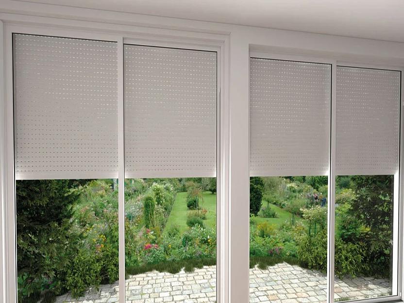 Рольставни оконные Дорхан из пенозаполненного перфорированного профиля RH45PN ОПТ фото 1