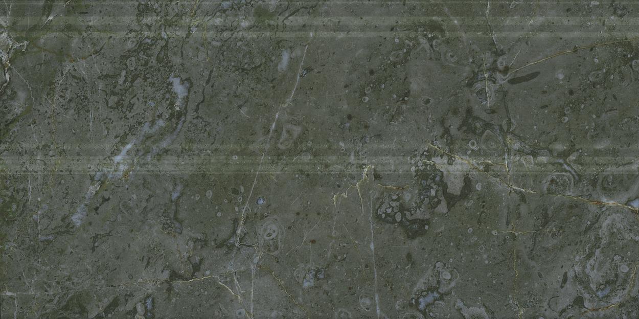 Плинтус Kerama Marazzi Серенада зеленый глянцевый обрезной 150x300 фото 1