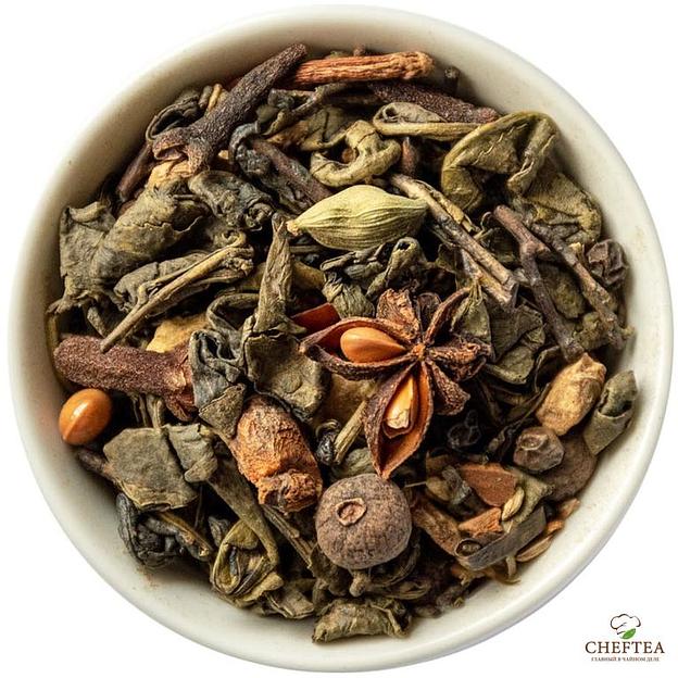 Зелёный чай CHEFTEA «Восточная пряность» со специями, 250 г фото 1