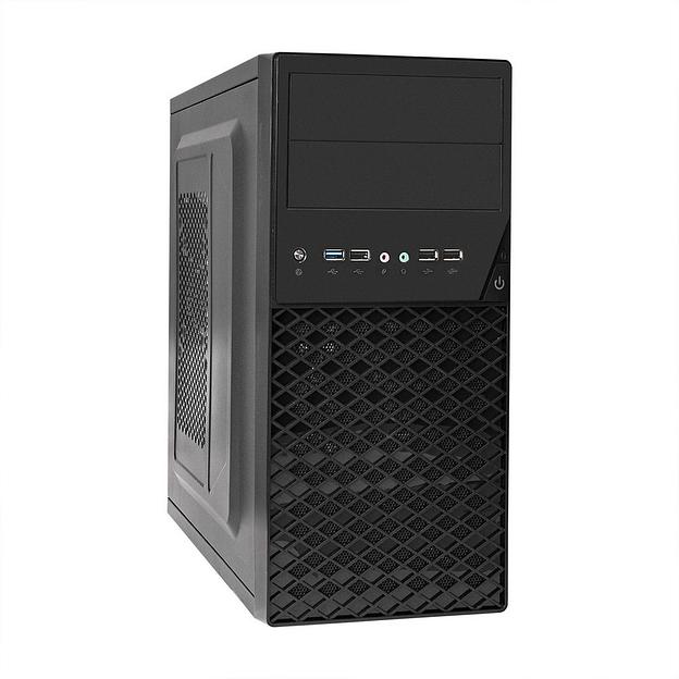 Корпус Minitower ExeGate BA-203U-AA500 (mATX, БП AA500 с вент. 8см, 3*USB+1*USB3.0, аудио, черный) фото 1
