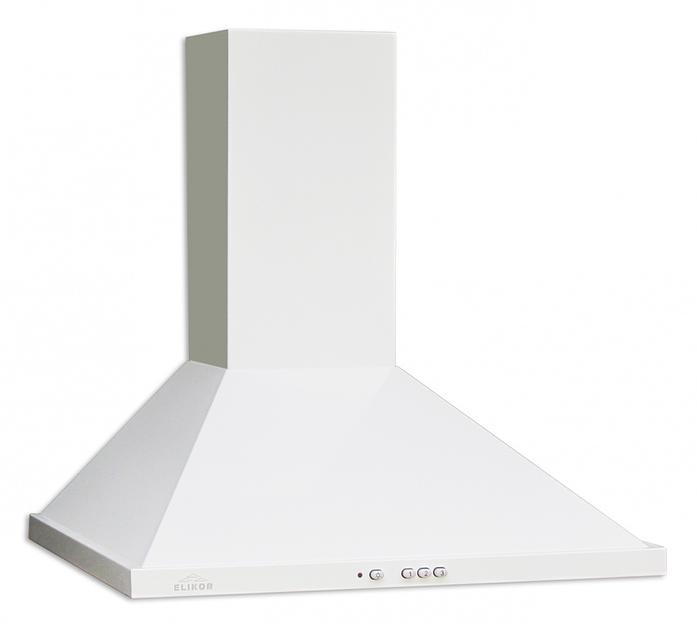 Вытяжка каминная Elikor Оптима 50П-400-К3Л белый управление: кнопочное (1 мотор) фото 1