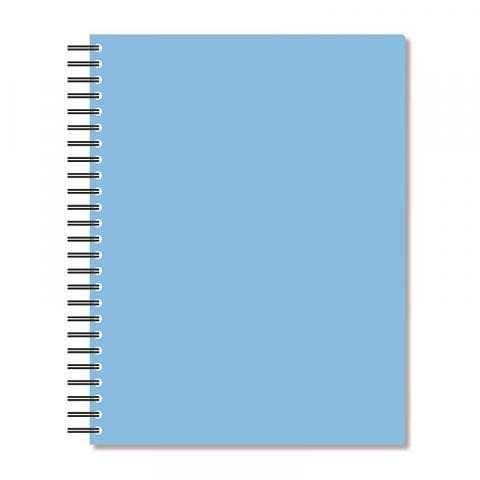Бизнес-тетрадь на спирали А5, 96 л., клетка, тонированный блок, голубой, Attache Bright Colours фото 1