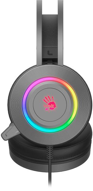 Наушники с микрофоном A4Tech Bloody G521S серый 2.3м мониторные оголовье (G521S) фото 2