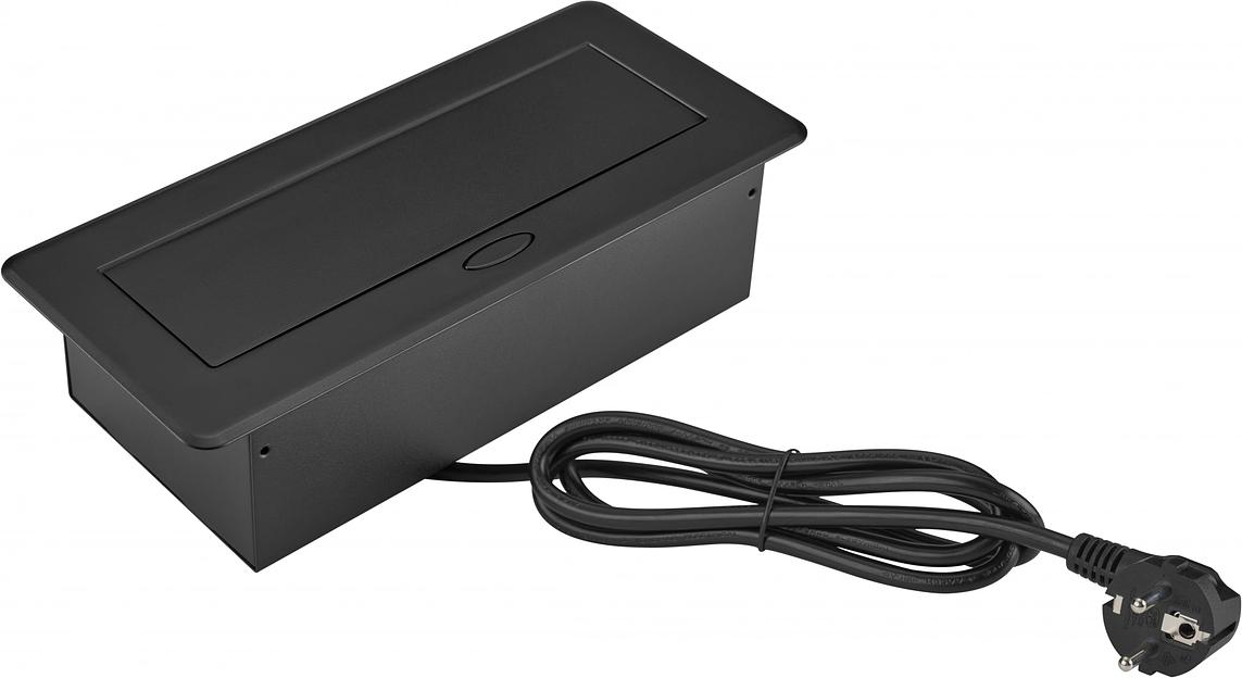 Розетка Cactus CS-SOCKET-EU3-BK для столешницы (уп.:1шт) фото 2