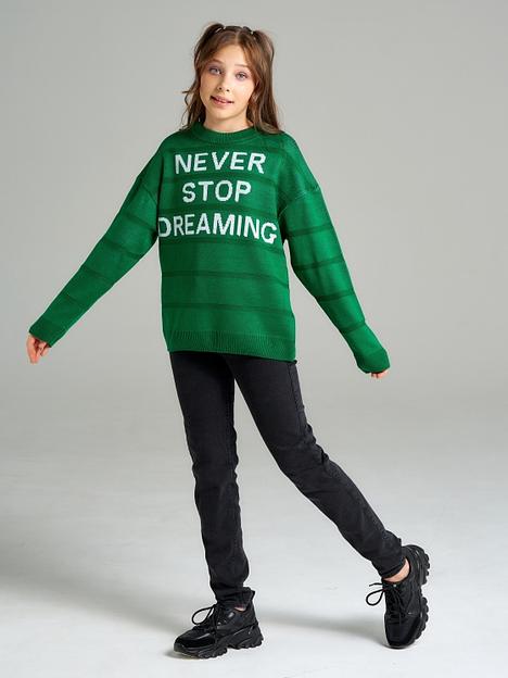 Джемпер «Стоп» зелёный, для девочек ОПТ фото 7