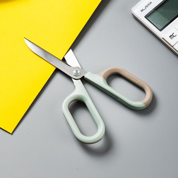 Ножницы Deli ENS055-GN Nusign офисные 180мм титановое покрытие сталь зеленый фото 8