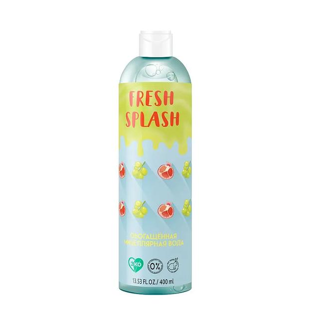 Bio world fresh splash обогащённая мицеллярная вода, 400 мл, фото 1