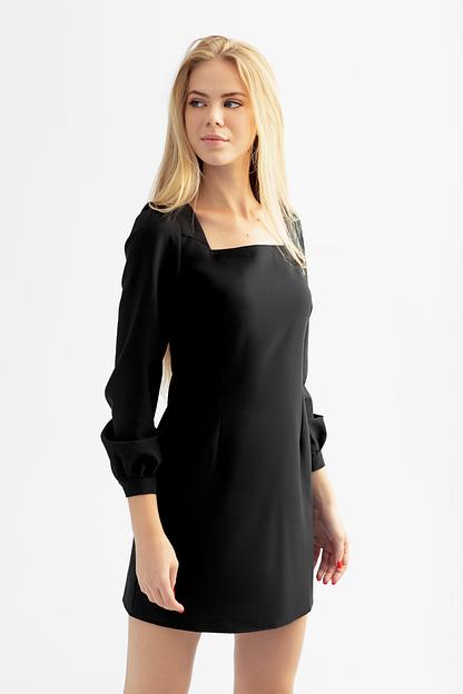 Платье «Бритни» Чёрное ОПТ фото 2