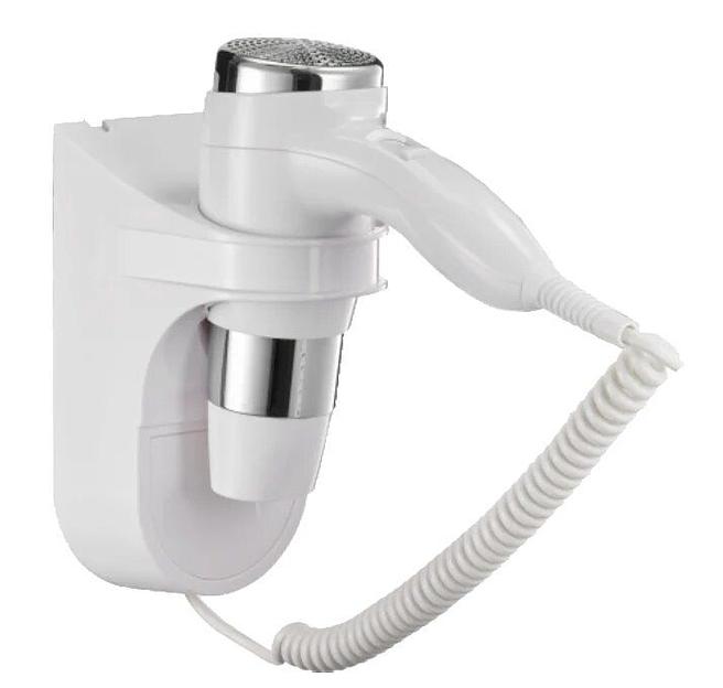 Фен для волос настенный "Puff-1600", белый, 1,6 кВт, 22х11,5х27 см фото 1