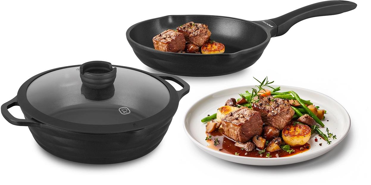 Сковорода Rondell Pacific RDA-1905 круглая 24см покрытие: Xylan Plus ручка несъемная (без крышки) серый фото 4