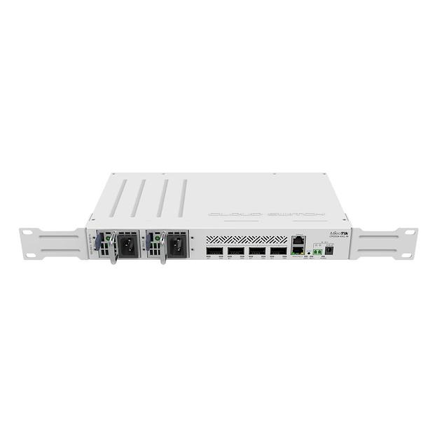 Коммутатор Mikrotik CRS504-4XQ-IN, 1x10Base-T/100Base-TX, 4xQSFP28, Switching capacity 800 Gbps (CRS504-4XQ-IN) фото 5