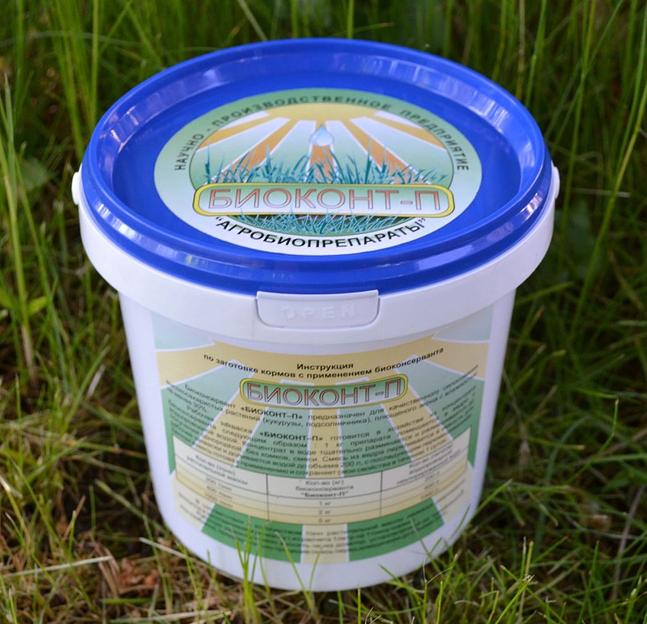 Биоконсервант «Биоконт-П» (силосная закваска) заготовка кормов для сельхозживотных из растительного сырья фото 1
